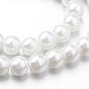 Eco-Friendly Dyed Glass Pearl Round Bead Strands X-HY-A008-8mm-RB001-2