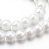 Eco-Friendly Dyed Glass Pearl Round Bead Strands X-HY-A008-8mm-RB001-2
