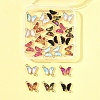 24Pcs 6 Colors Alloy Glass Connector Charms FIND-FS0003-51-6