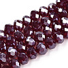 Electroplate Glass Beads Strands EGLA-A034-T4mm-A28-1