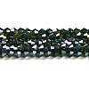 Transparent Electroplate Glass Beads Strands EGLA-A039-T2mm-B25-1