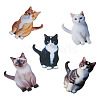 1Bag Printed Opaque Acrylic Big Pendants OACR-TA0003-98-2