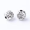 Tibetan Style Alloy Spacer Beads TIBE-Q063-43AS-RS-1