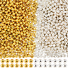1200Pcs 2 Colors CCB Plastic Beads CCB-PA0001-04B-1