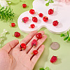 16Pcs Handmade Lampwork Pendants PALLOY-TAC0207-6