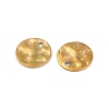 Ion Plating(IP) 304 Stainless Steel Textured Disc Charms STAS-Q336-11C-G-2