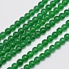 Natural & Dyed Malaysia Jade Bead Strands G-A146-4mm-A06-1