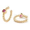 Brass Micro Pave Cubic Zirconia Cuff Earrings LS-EJEW-H109-01D-G-3