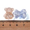 Crackle Transparent Acrylic Beads OACR-G033-05D-4