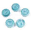 Transparent Spray Painted Glass Beads GLAA-N035-037-C01-2