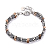 Natural & Synthetic Mixed Gemstone Beaded Bracelets BJEW-P339-03P-07-1