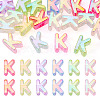 20Pcs UV Plating Transparent Acrylic European Beads OACR-TADJ0001-19K-1