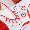 1113Pcs 6 Styles Imitation Pearl Resin Beads Strands RESI-PH0002-29-2