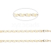 Ion Plating(IP) 304 Stainless Steel Dapped Oval Link Chains CHS-G027-01G-2