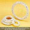 Olycraft 5Pcs 5 Style Circle Shape Rattan Vine Branch Wreath Hoop DIY-OC0009-91-4