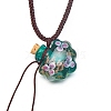 Handmade Lampwork Perfume Essential Oil Bottle Pendant Necklace PW-WG288CC-02-1