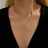 Real 18K Gold Plated Stainless Steel Pendant Necklaces CP2918-8-2