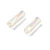 10G Ceylon Glass Twist Bugle Beads X-SEED-L012-01A-4