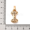 Brass Micro Pave Cubic Zirconia Pendants KK-C076-29I-G01-3