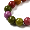 Dyed Natural Malaysia Jade Beads Strands G-G021-02B-18-2