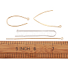 Brass Stud Earring Findings KK-TA0007-75-9
