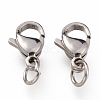 304 Stainless Steel Lobster Claw Clasps STAS-G240-01C-P-2