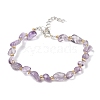 Natural Amethyst Beads Bracelets for Women BJEW-H623-02S-02-4