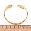 Marine 304 Stainless Steel Cuff Bangles for Women LS-BJEW-Z147-01G-03-3