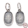 Thailand Sterling Silver Pendant Settings STER-A071-01AS-1