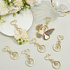 18Pcs Alloy Swivel Keychain Clasps KEYC-SP0001-48B-G-3