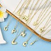 1Pc Initial Letter Brass Pendant Necklaces NJEW-YW0001-24Y-4