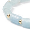 Natural Gemstone Column Beaded Stretch Bracelet for Women BJEW-JB08596-5