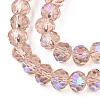 Electroplate Glass Beads Strands EGLA-A034-T10mm-L22-3
