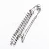 Brass Chain Bracelet Making KK-G291-02P-NR-1