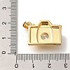 Rack Plating Brass Micro Pave Cubic Zirconia Pendants KK-I720-21G-3