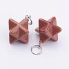 Synthetic Goldstone Pendants G-E398-02H-1