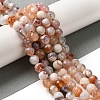 Dyed & Heated Natural Fire Crackle Agate Beads Strands G-P539-B01-25-2