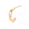 Brass Earring Findings X-KK-T062-208G-NF-3