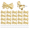 40Pcs Alloy Bowknot Stud Earring Findings EJEW-ME0001-23A-1