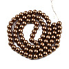 Baking Paint Pearlized Glass Pearl Round Bead Strands HY-Q003-6mm-30-3