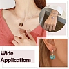 60Pcs 6 Colors Acrylic Pendants PALLOY-YW00167-6