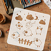 PET Hollow Out Drawing Painting Stencils DIY-WH0391-0692-3