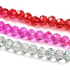 Transparent Painted Glass Beads Strands DGLA-A034-T3mm-A24-4