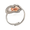 Brass Adjustable Rings for Women RJEW-G265-10P-C05-3