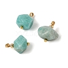 Natural Amazonite Pendants GG-CBACE45-01G-05-2