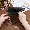 Fascinators Flower Mesh Feathers Organza Hat on a Hair Band Party Headwear for Girls and Women OHAR-WH0014-19B-3