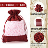 Cheriswelry 15Pcs 3 Colors Polyester Blank DIY Craft Drawstring Bag ABAG-CW0001-02-4