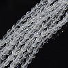 Teardrop Crystal Glass Beads Strands GLAA-F022-C01-2