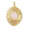 Natural Quartz Crystal Pendants STAS-B109-01G-08-1