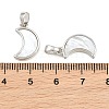 Rack Plating Brass Natural White Shell Pendants KK-U025-06P-01-3